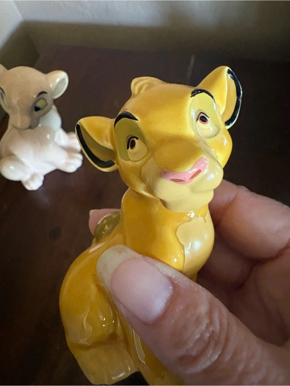 Vintage Disney The Lion King Simba & Nala Salt and Pepper Shakers